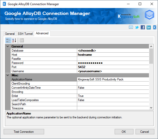 Google AlloyDB Connection Manager - Advanced Settings.png
